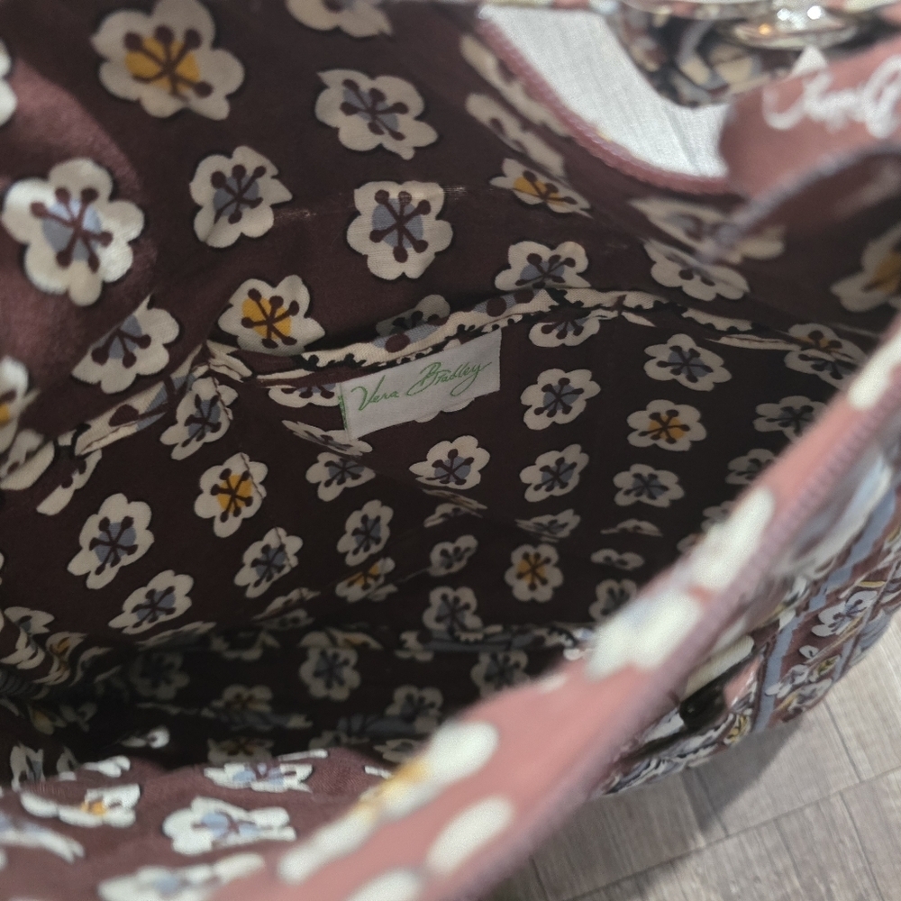 Vera Bradley Vintage Quilted Boho Crossbody Shoulder Bag Floral Blue Cottagecore - Picture 6 of 10